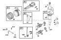 Piston Grp Crankshaft Diagram and Parts List for 135702-0015-01  Briggs and Stratton Engine